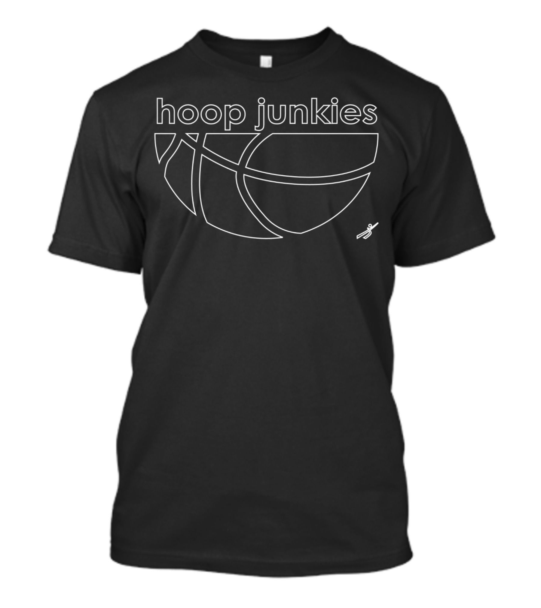 Hoop Junkies Basketball Half Ball T-Shirt