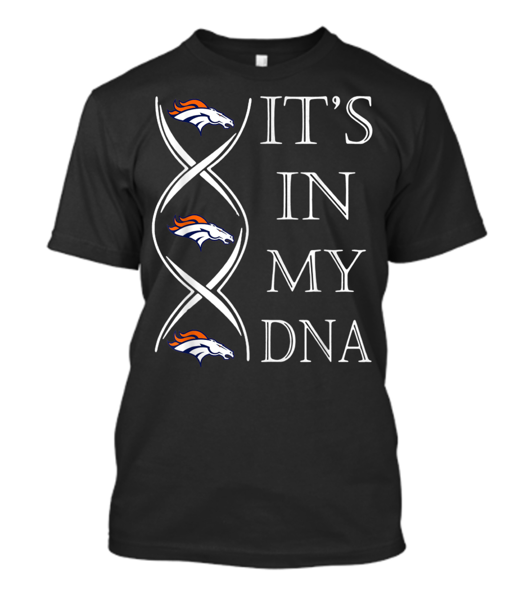DenverBroncos Christmas It's In My DNA Football Iconic Team Pride T-Shirt