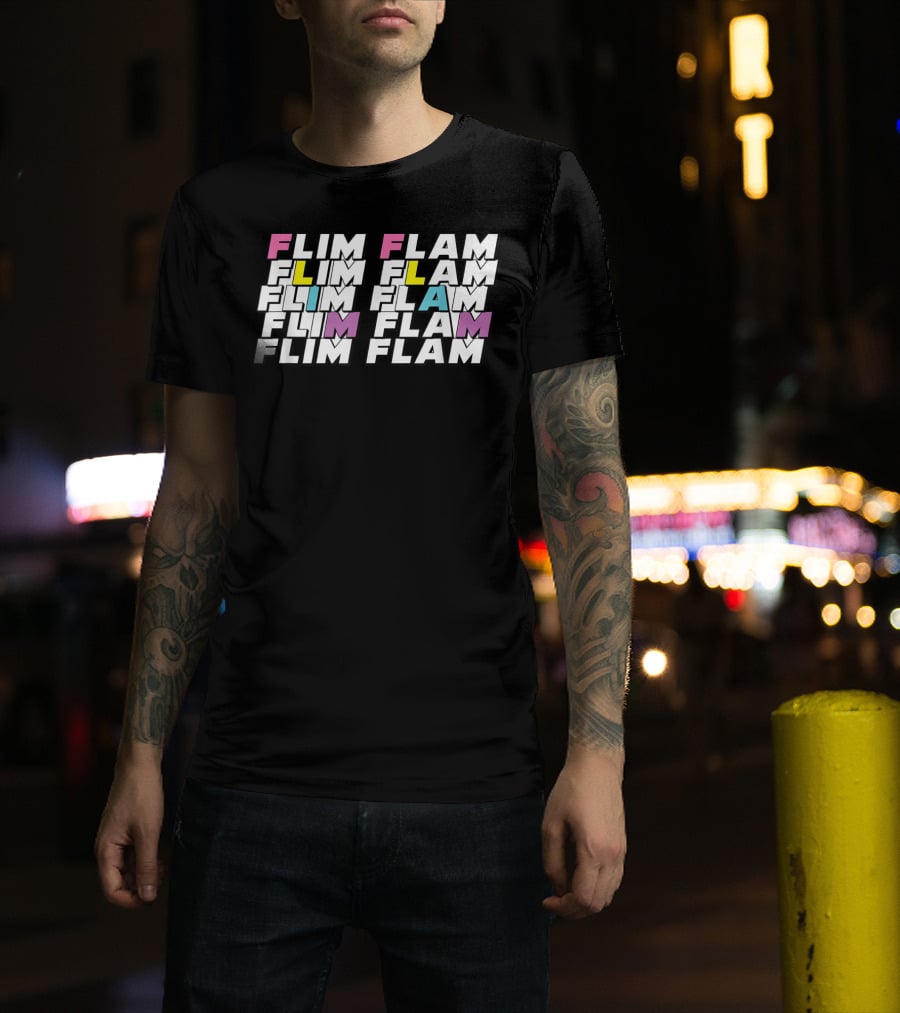 FLIM FLAM Stacked T-Shirt