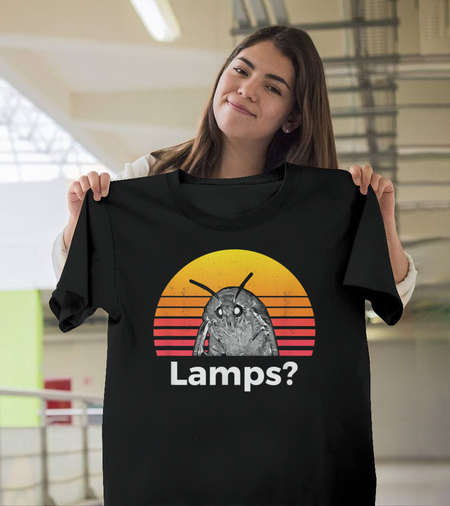Moth Meme Lamps? Retro Sunset T-Shirt