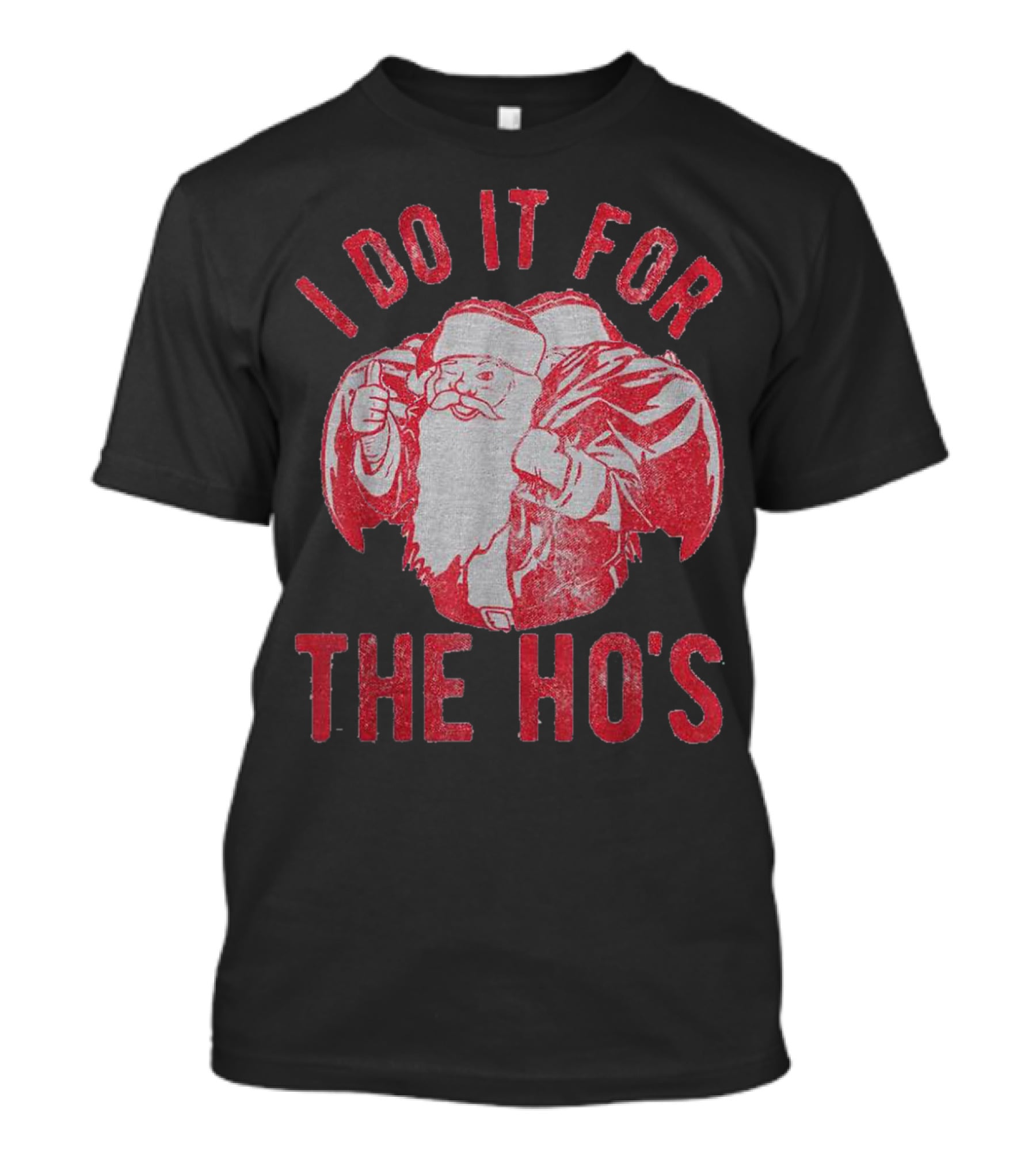I Do It For The Ho's Santa Claus Christmas T-Shirt