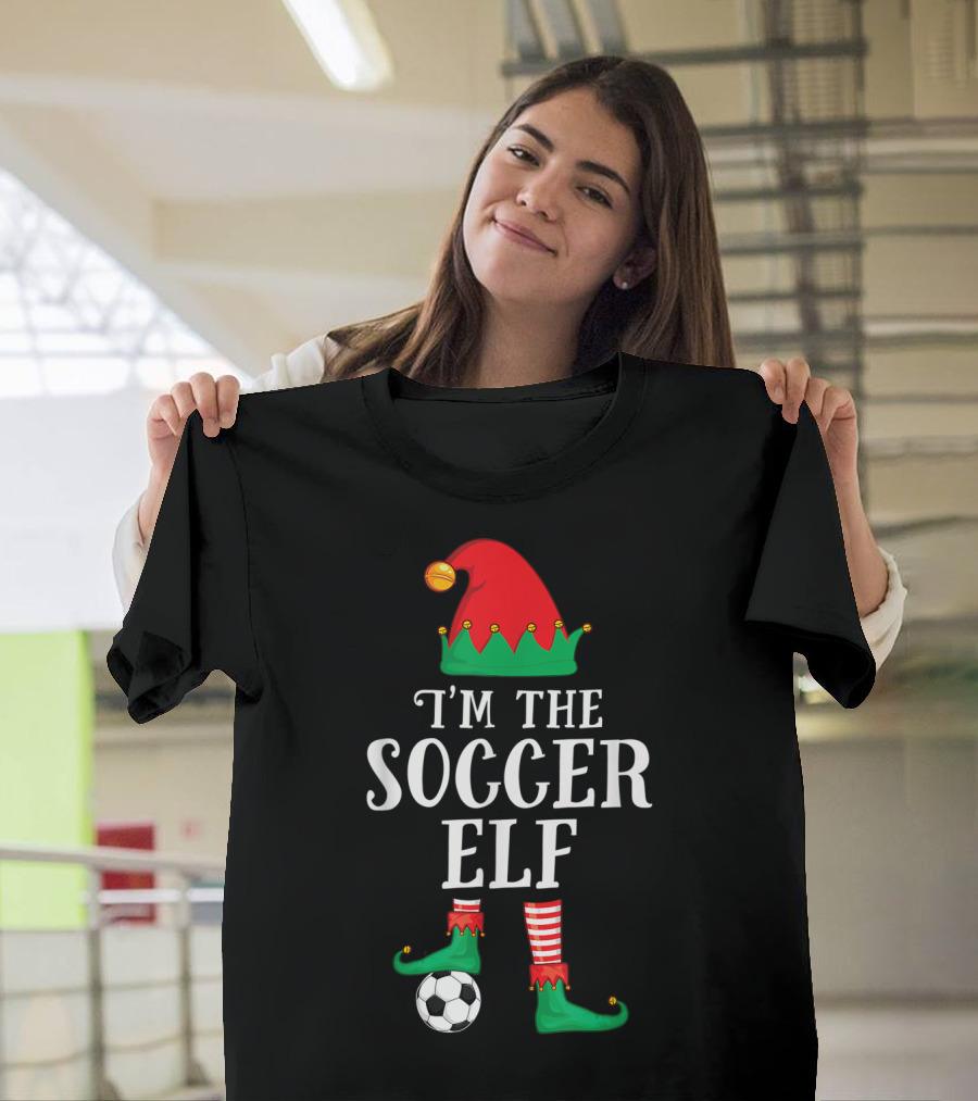 I'm The Soccer Elf Christmas Sport Festive Football T-Shirt