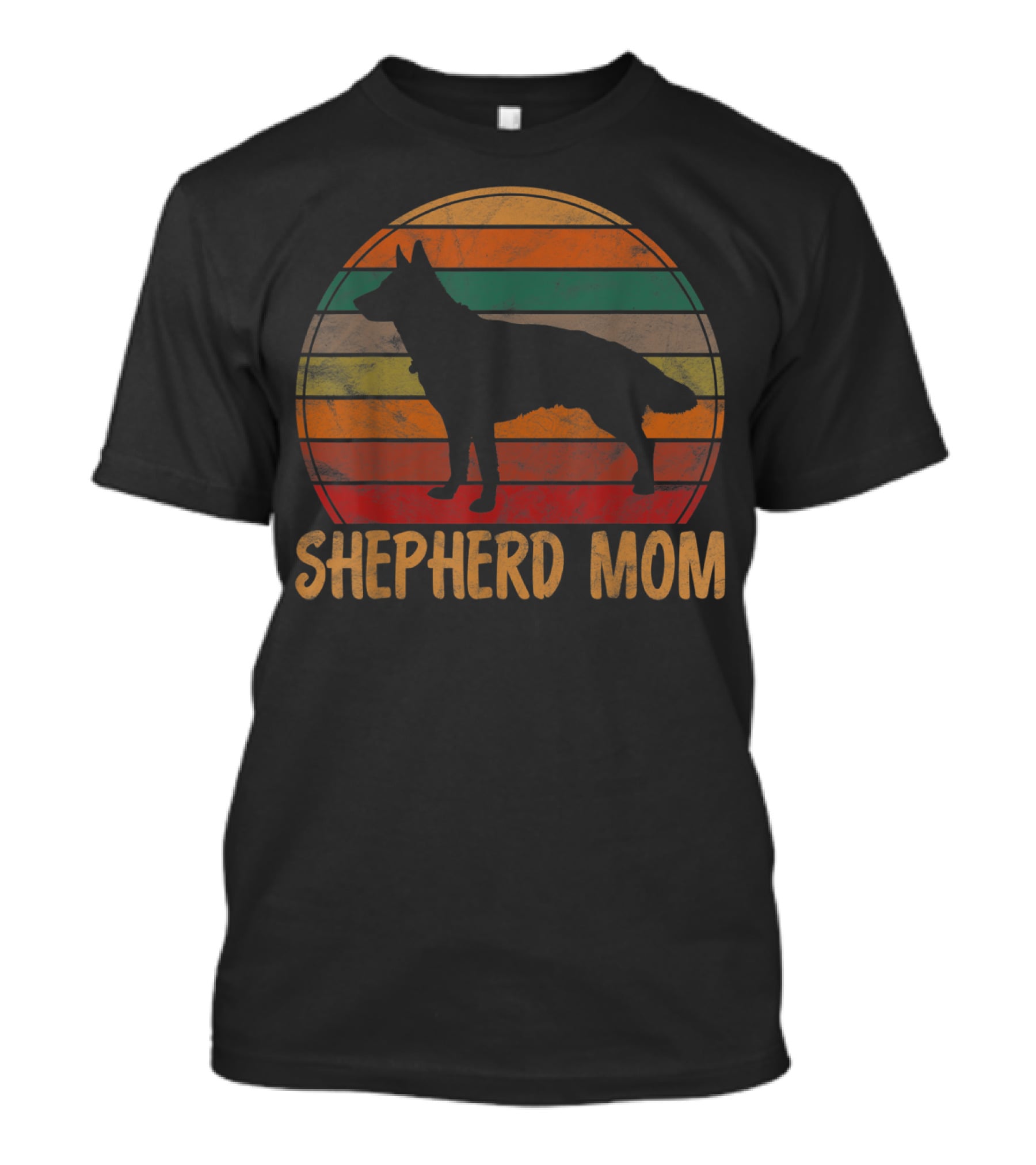 Retro Shepherd Mom Vintage Dog T-Shirt