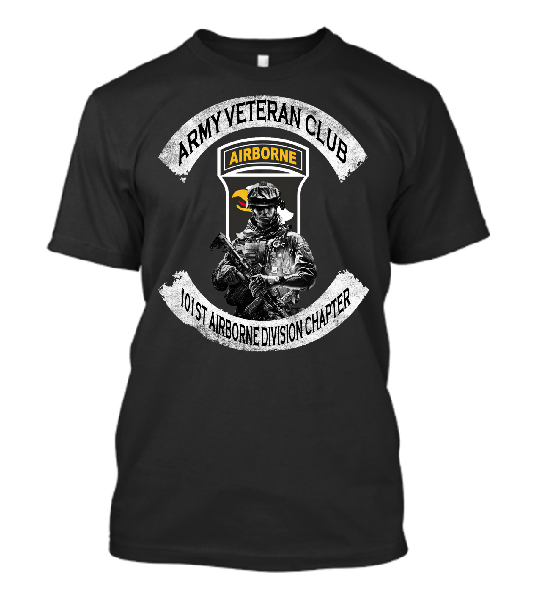 Army Veteran Club Airborne 101St Airborne Division Chapter T-Shirt