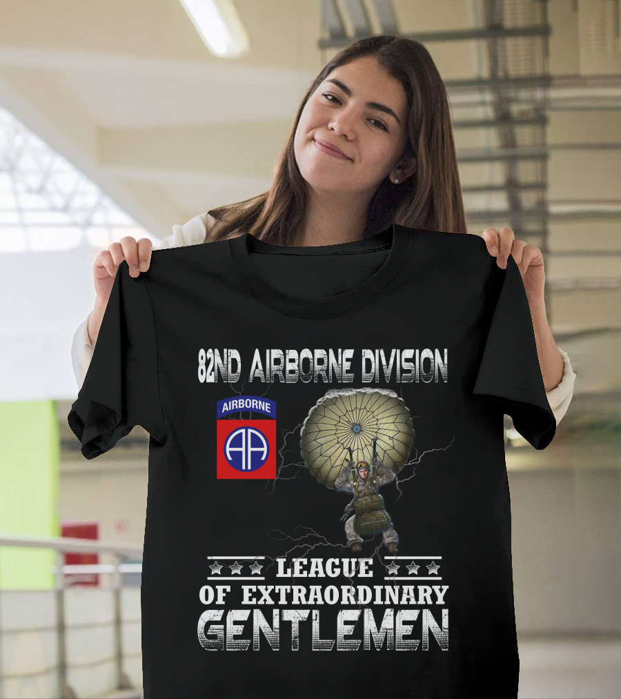 82Nd Airborne Division League Of Extraordinary Gentlemen Paratrooper T-Shirt