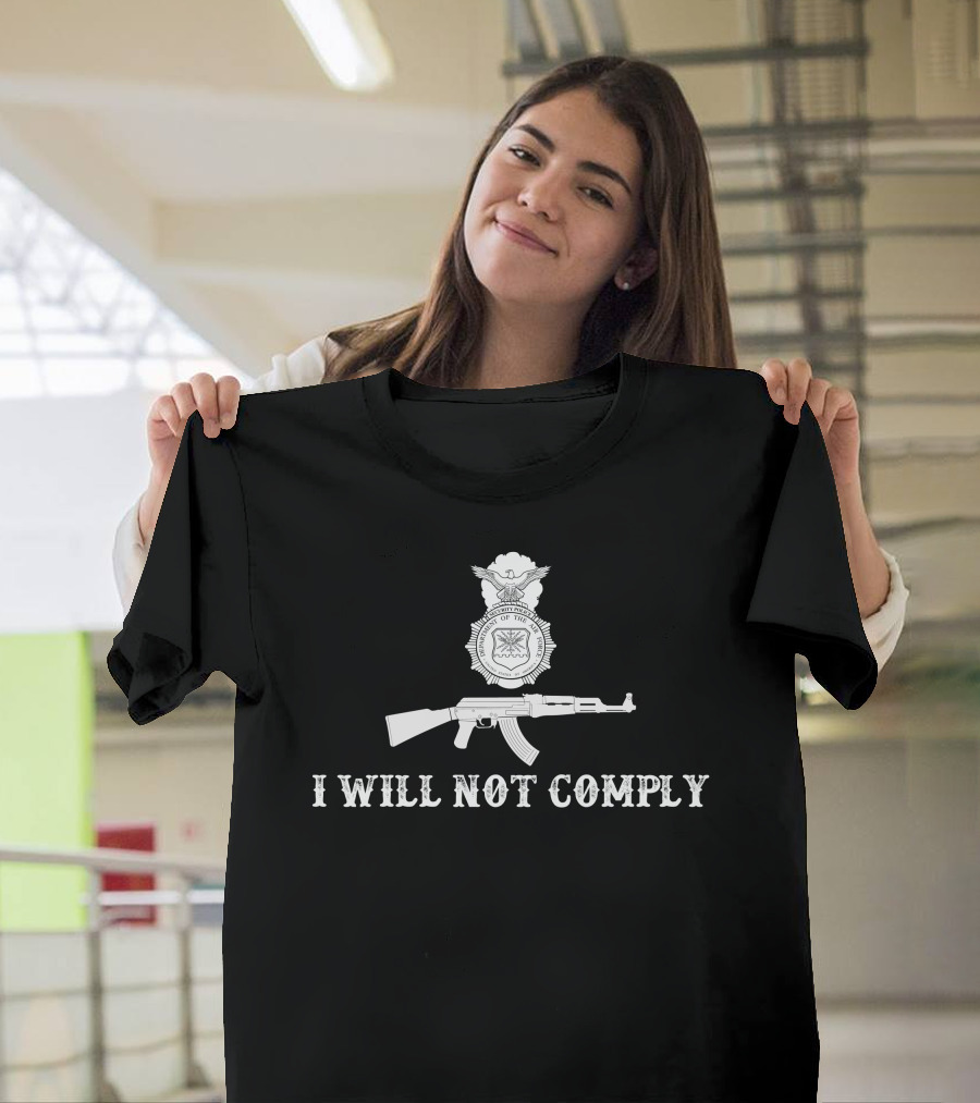 I Will Not Comply Rifle Seal T-Shirt