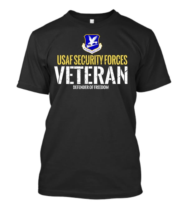 Usaf Security Forces Veteran Defender Of Freedom T-Shirt