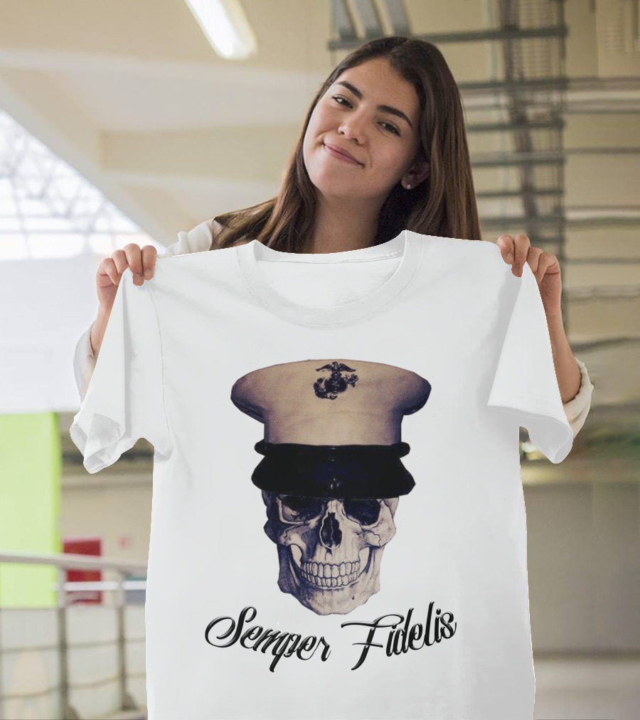 Semper Fidelis Skull Marine Corps T-Shirt