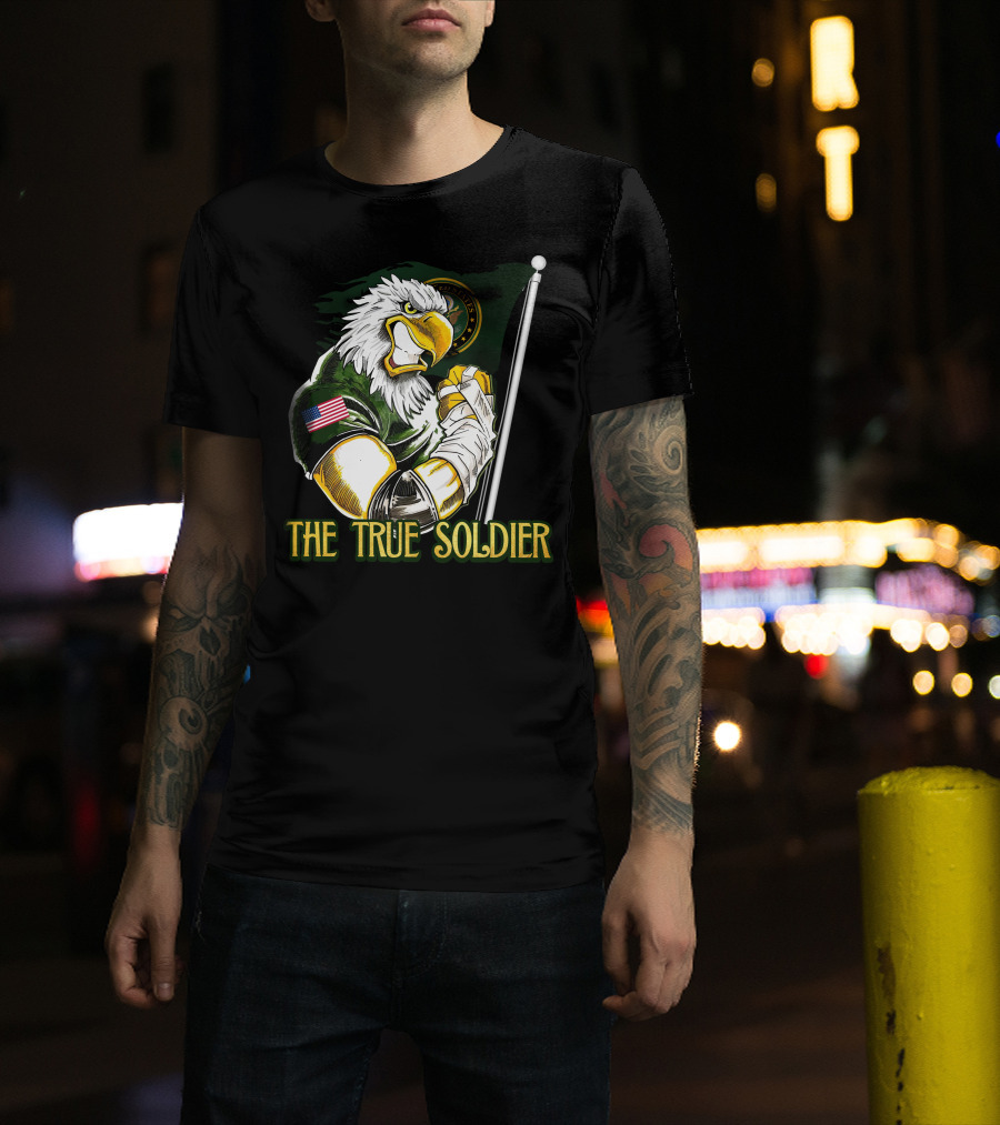 The True Soldier United States Eagle Flag Patch T-Shirt