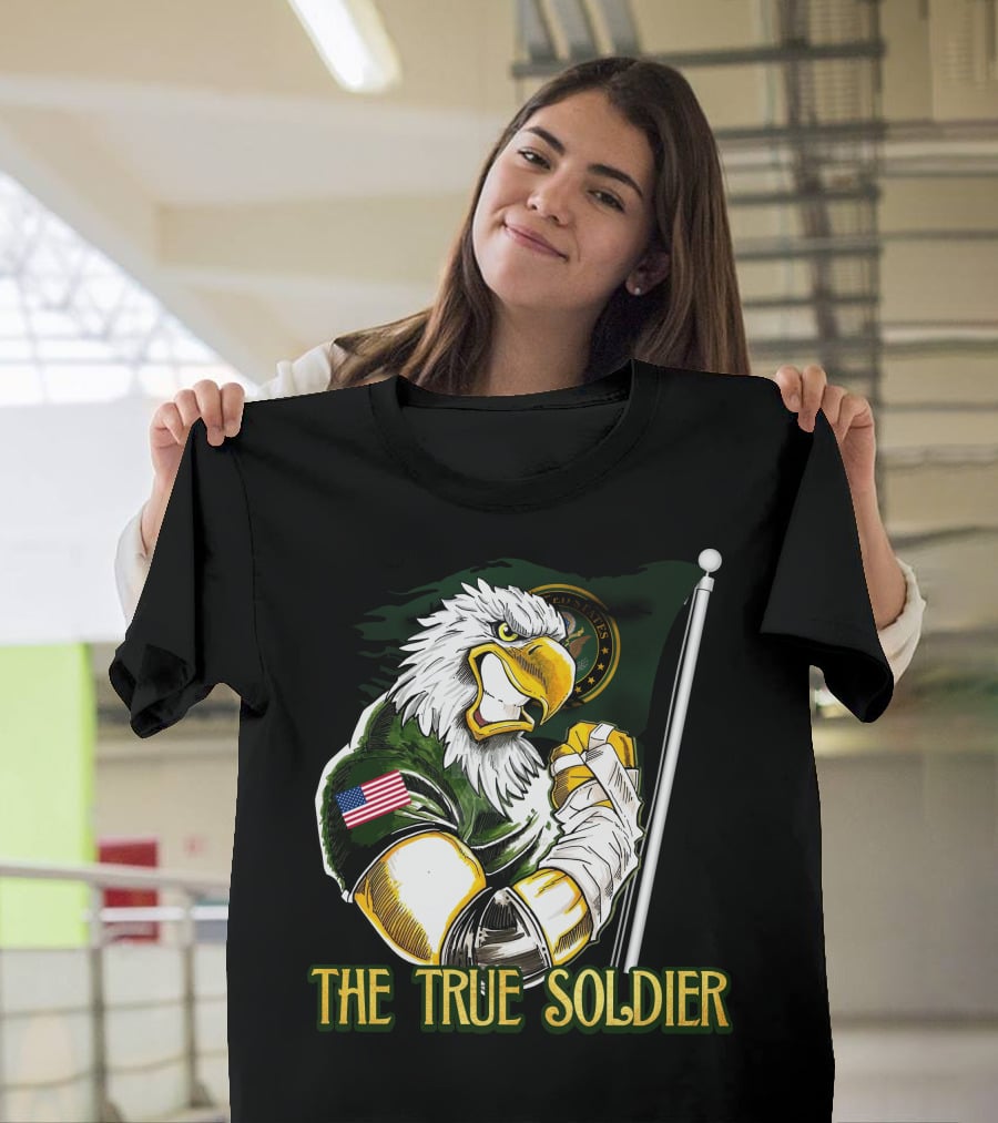 The True Soldier United States Eagle Flag Patch T-Shirt