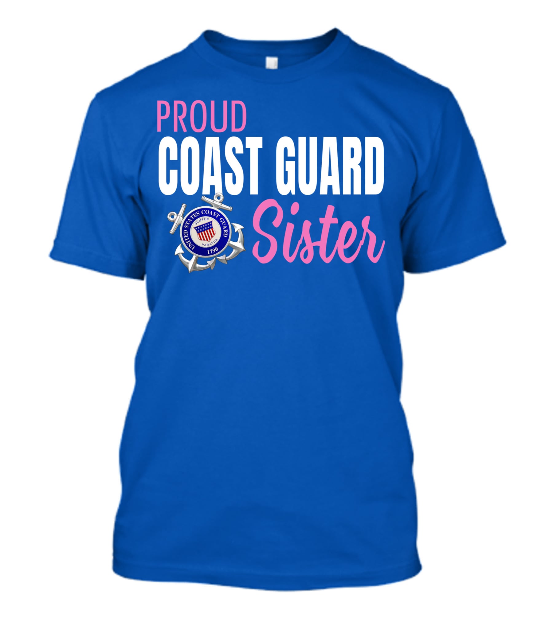 Proud Coast Guard Sister United States Coast Guard 1790 T-Shirt