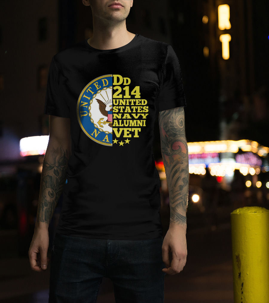 Dd 214 United States Navy Alumni Vet T-Shirt