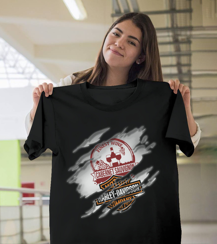 Finest Wine Cabernet Sauvignon Harley Davidson T-Shirt