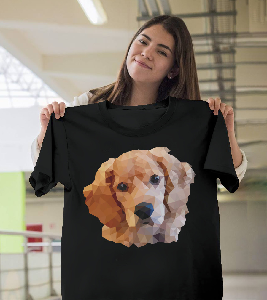 Cocker Spaniel Polygon Dog Owner Geometric T-Shirt