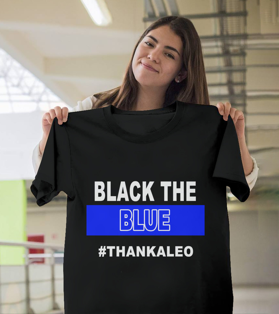 BLACK THE BLUE #THANKALEO Tampa T-Shirt