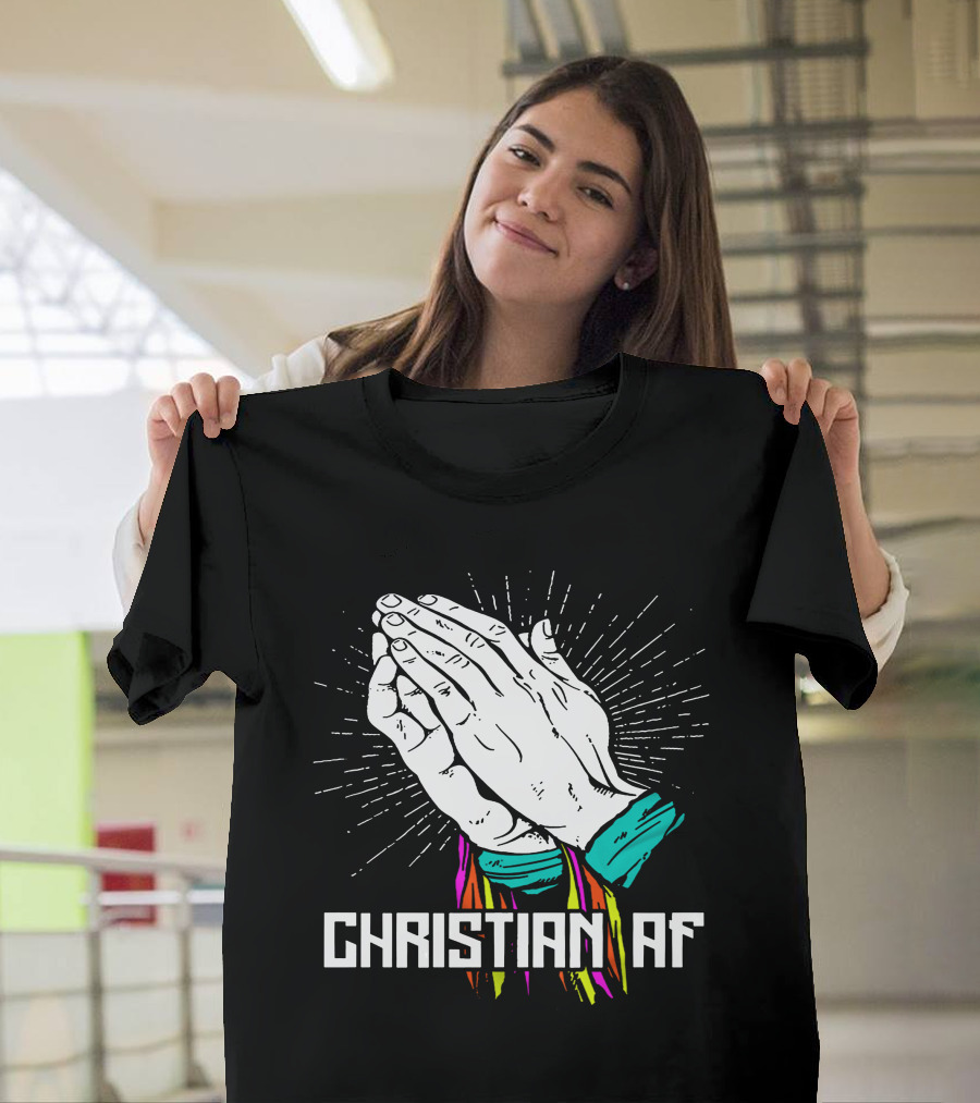 Bray Wyatt Responds Christian AF Praying Hands Với ánh Sáng Tỏa Sáng T-Shirt