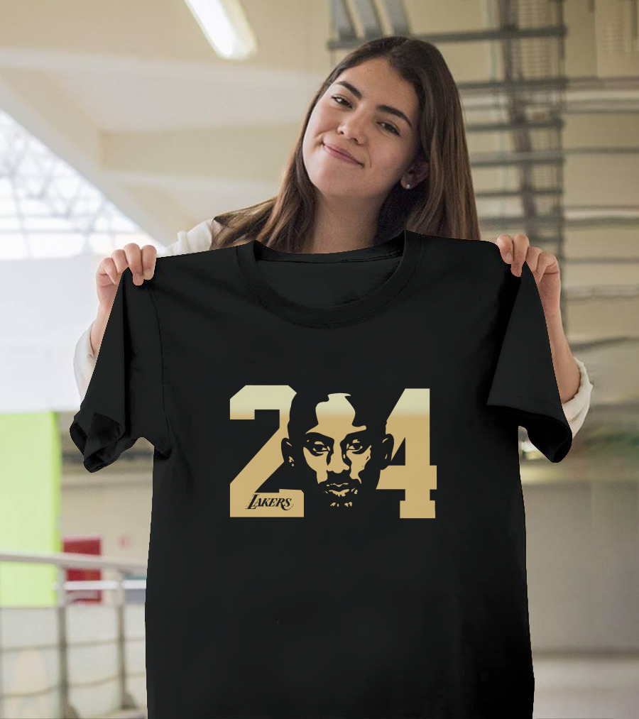 Lakers 24 Kobe Face Coach Phil T-Shirt
