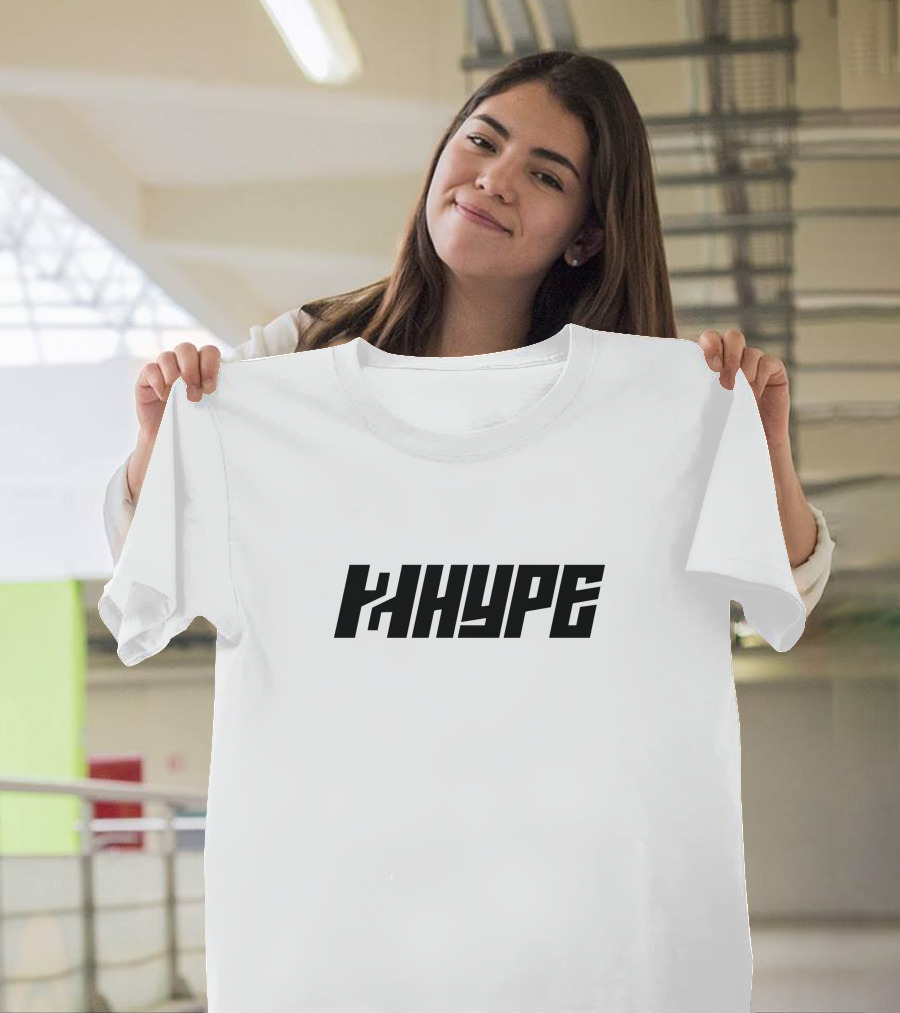 2Hype Bold Black Text Logo White Background T-Shirt