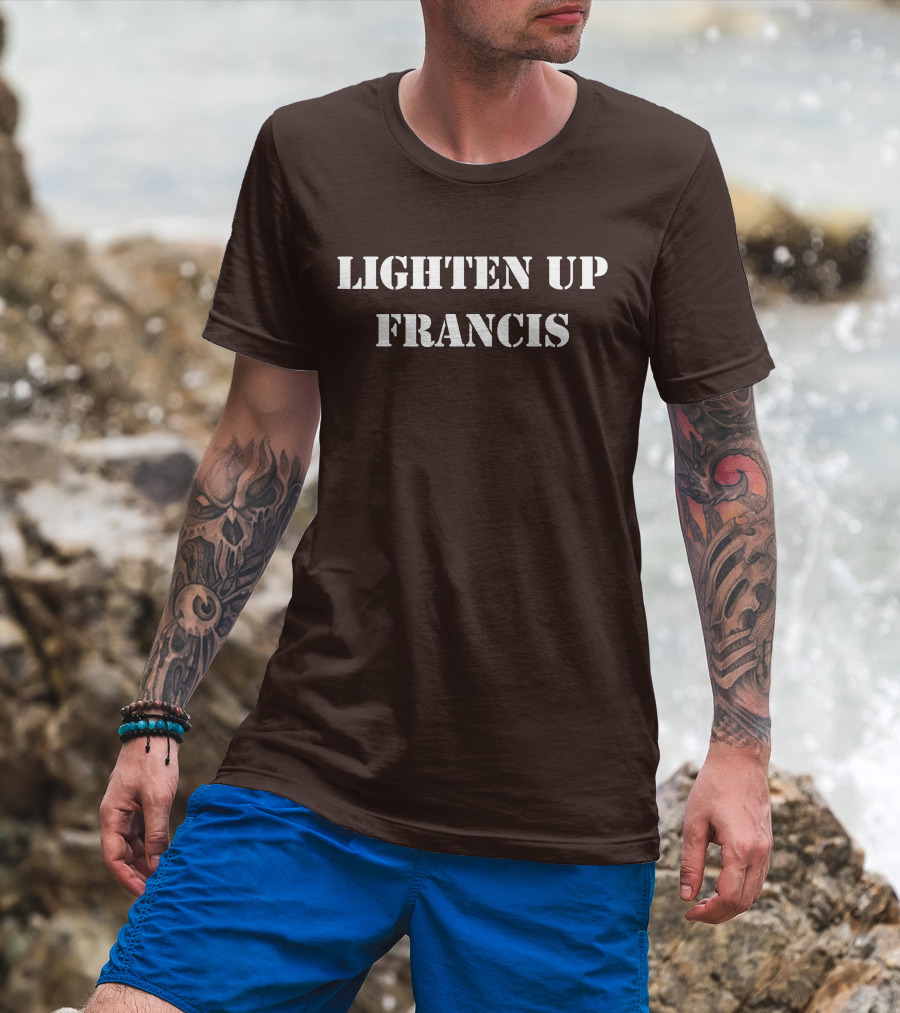 Super 70s Sports Lighten Up Francis Classic Retro Phrase T-Shirt