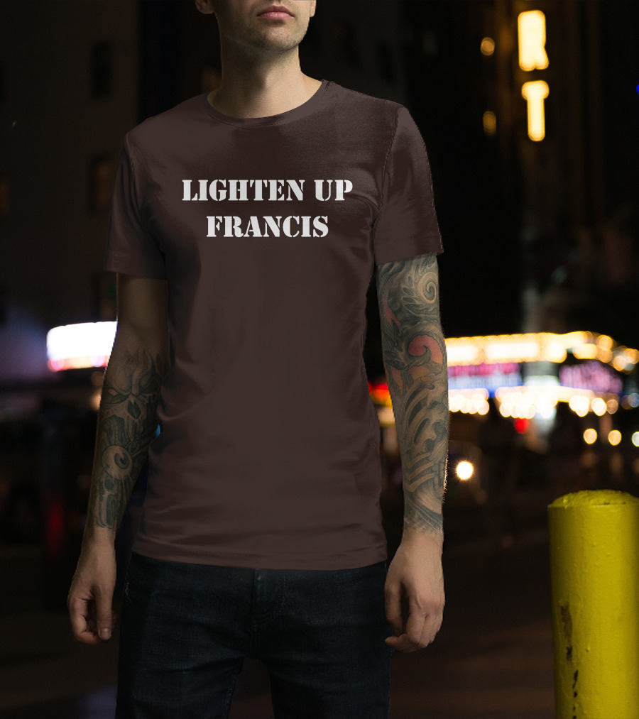 Super 70s Sports Lighten Up Francis Classic Retro Phrase T-Shirt