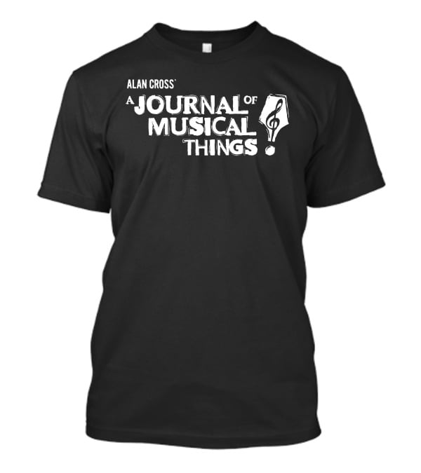 Alan Cross' A Journal Of Musical Things Treble Clef Pen T-Shirt