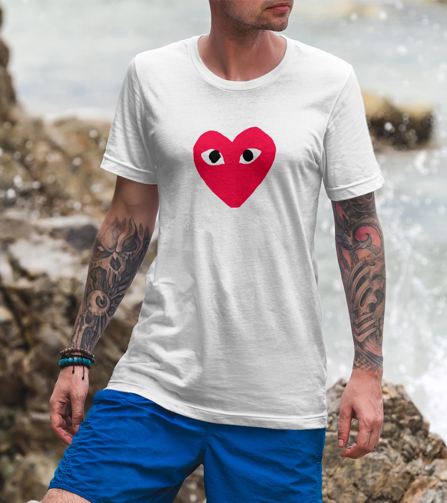 Comme Des Garçons Heart Eye Logo CDG T-Shirt
