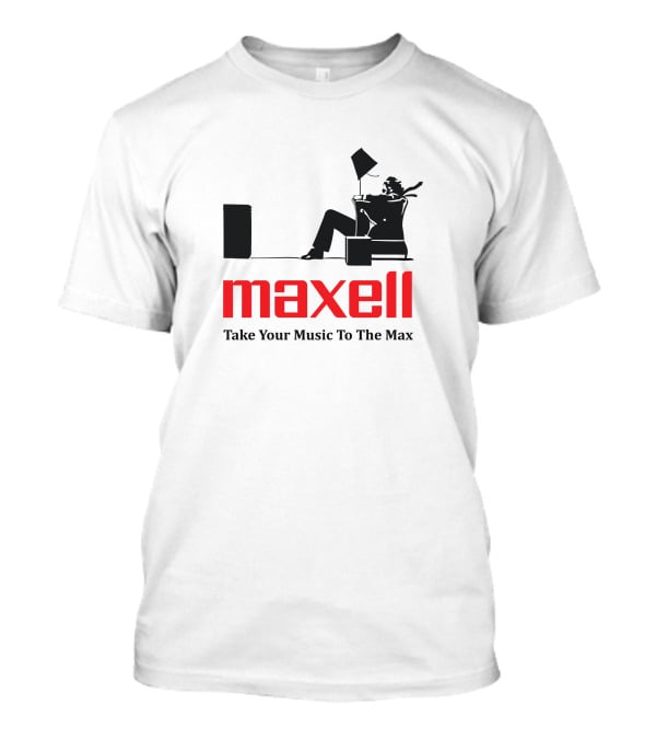 Maxell Take Your Music To The Max Journal Standard Drop Nostalgic T-Shirt