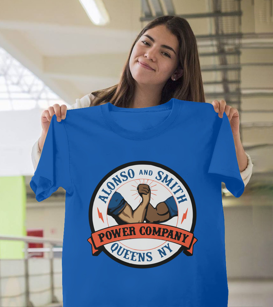 Alonso and Smith Power Company Queens NY Arm Wrestling T-Shirt