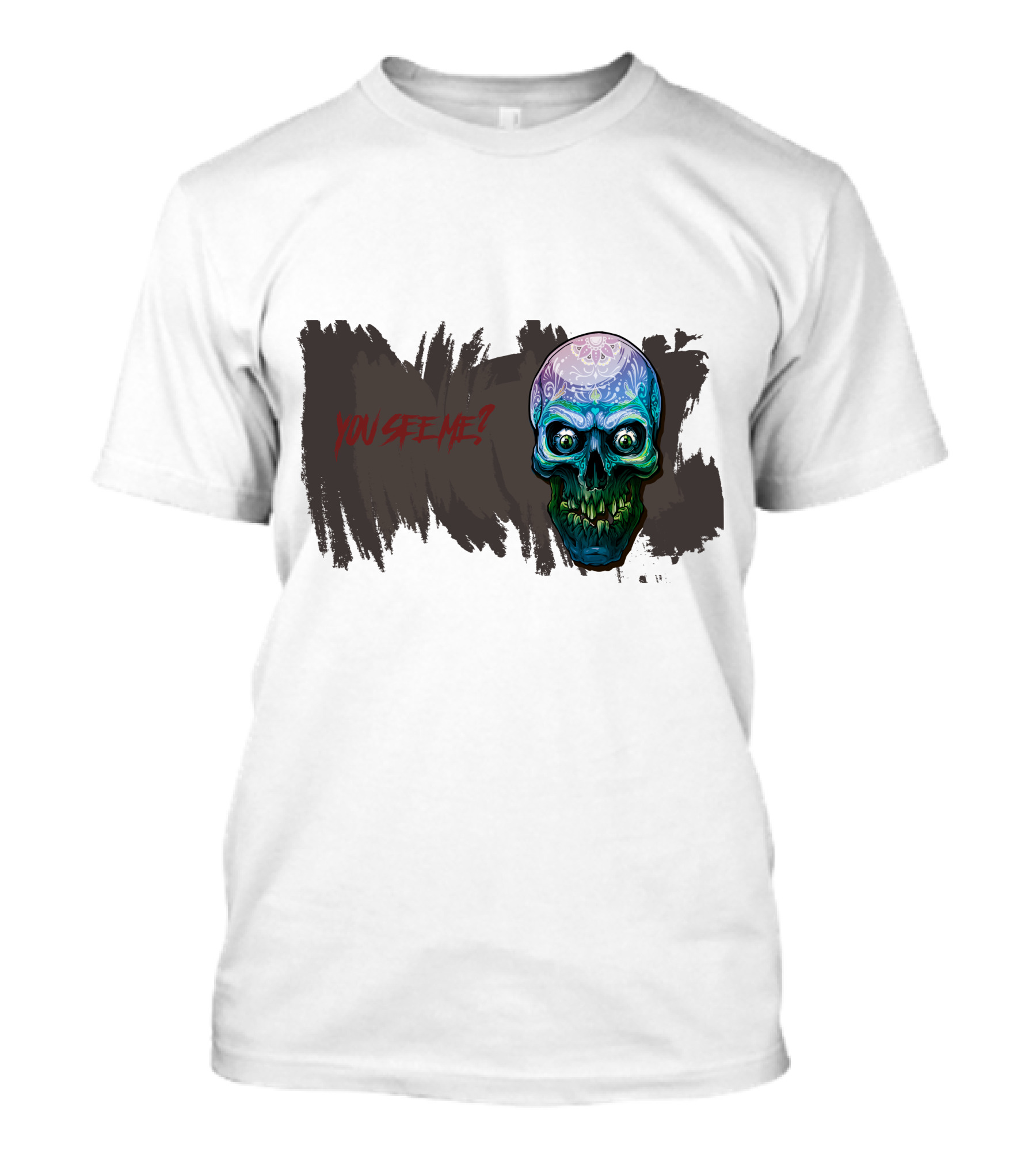 You See Me? Scary Skull Horror T-Shirt