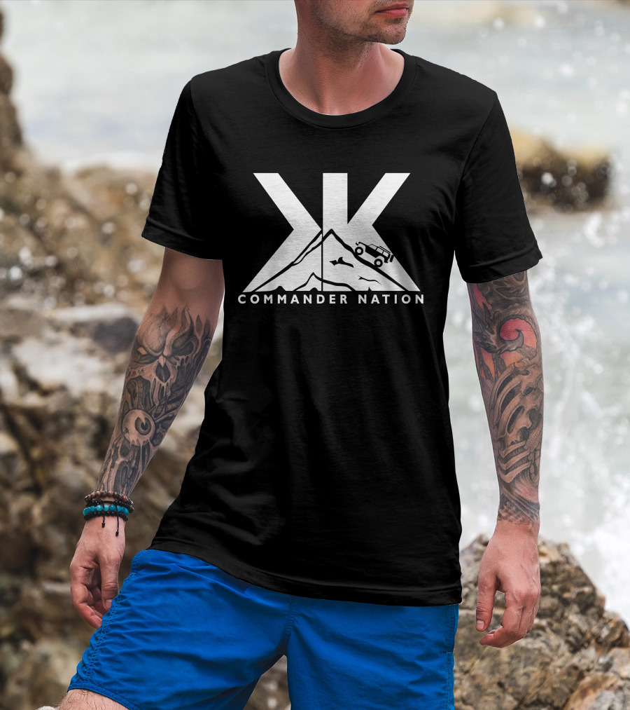 COMMANDER NATION Jeep Adventure Mountain T-Shirt