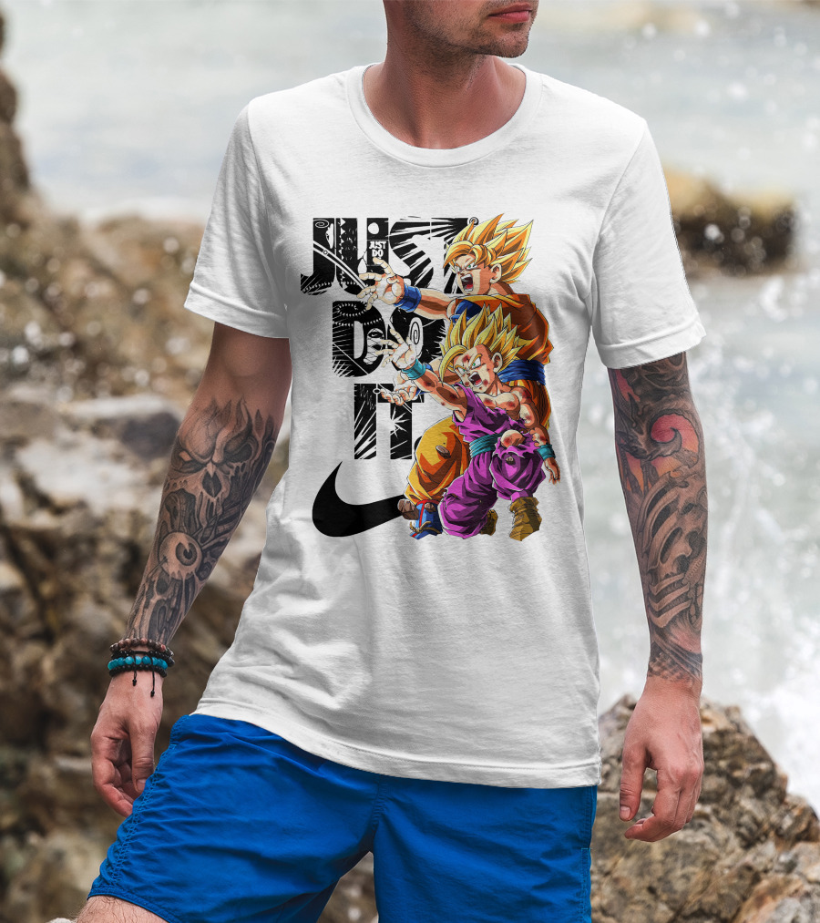 Just Do It Vintage DBZ Dragon Goku Super Saiyan T-Shirt