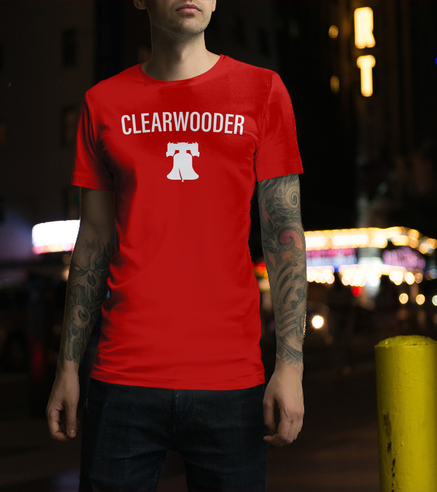 Phillies Clearwooder Liberty Bell Icon Red T-Shirt