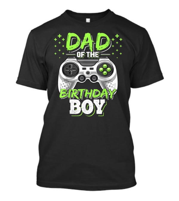 Dad Of The Birthday Boy Video Gamer Party Matching Mens T-Shirt