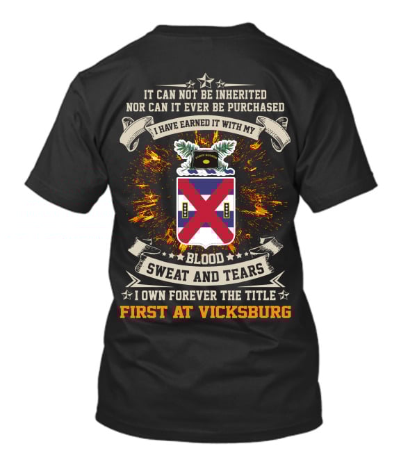 13th Infantry Regiment Blood Sweat And Tears First At Vicksburg T-Shirt