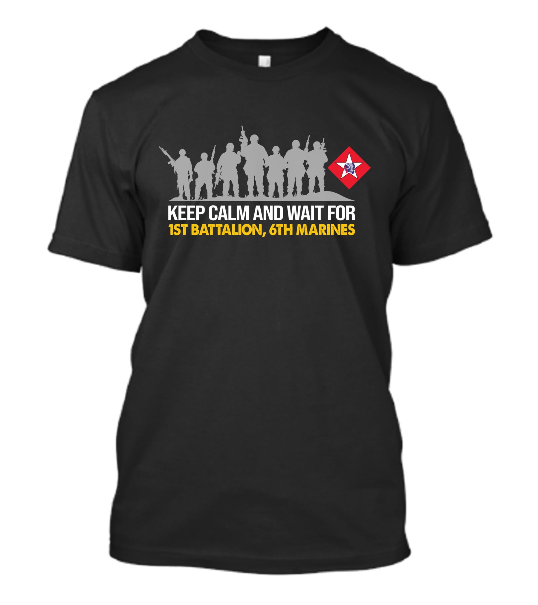 Keep Calm And Wait For 1St BattalionTh Marines T-Shirt