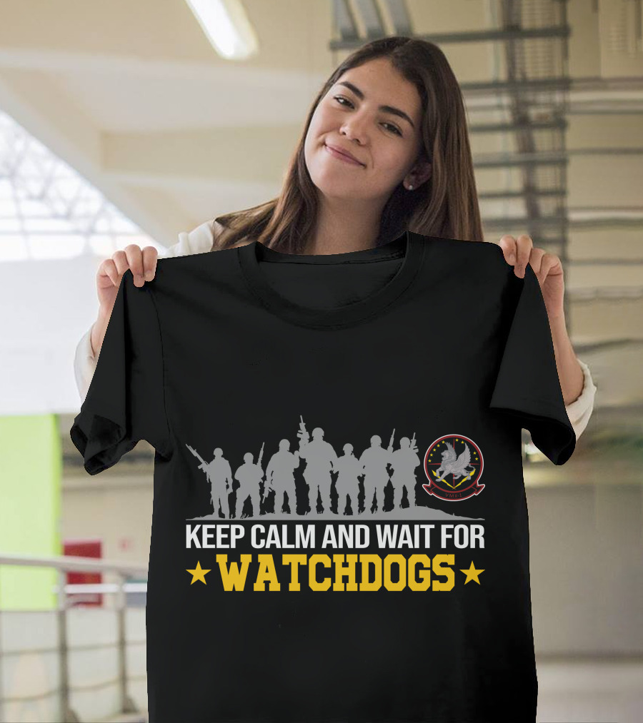 KEEP CALM AND WAIT FOR WATCHDOGS VMU 1 T-Shirt
