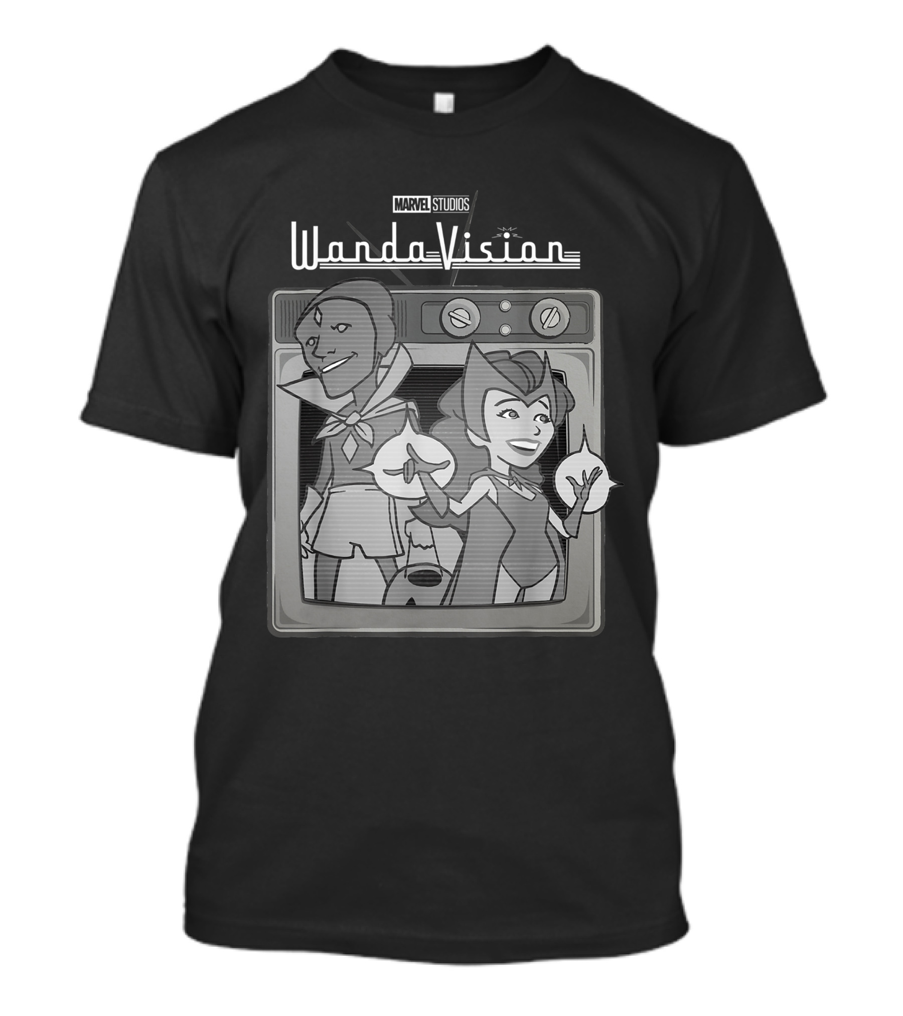 Marvel Studios WandaVision Cartoon TV T-Shirt