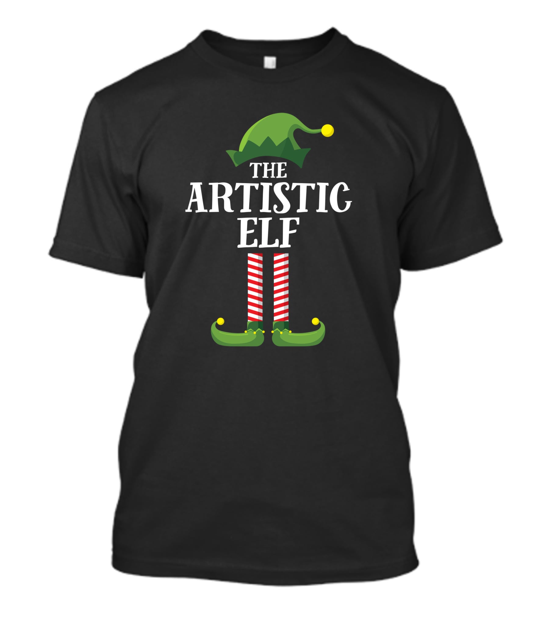 The Artistic Elf Matching Family Christmas Party T-Shirt