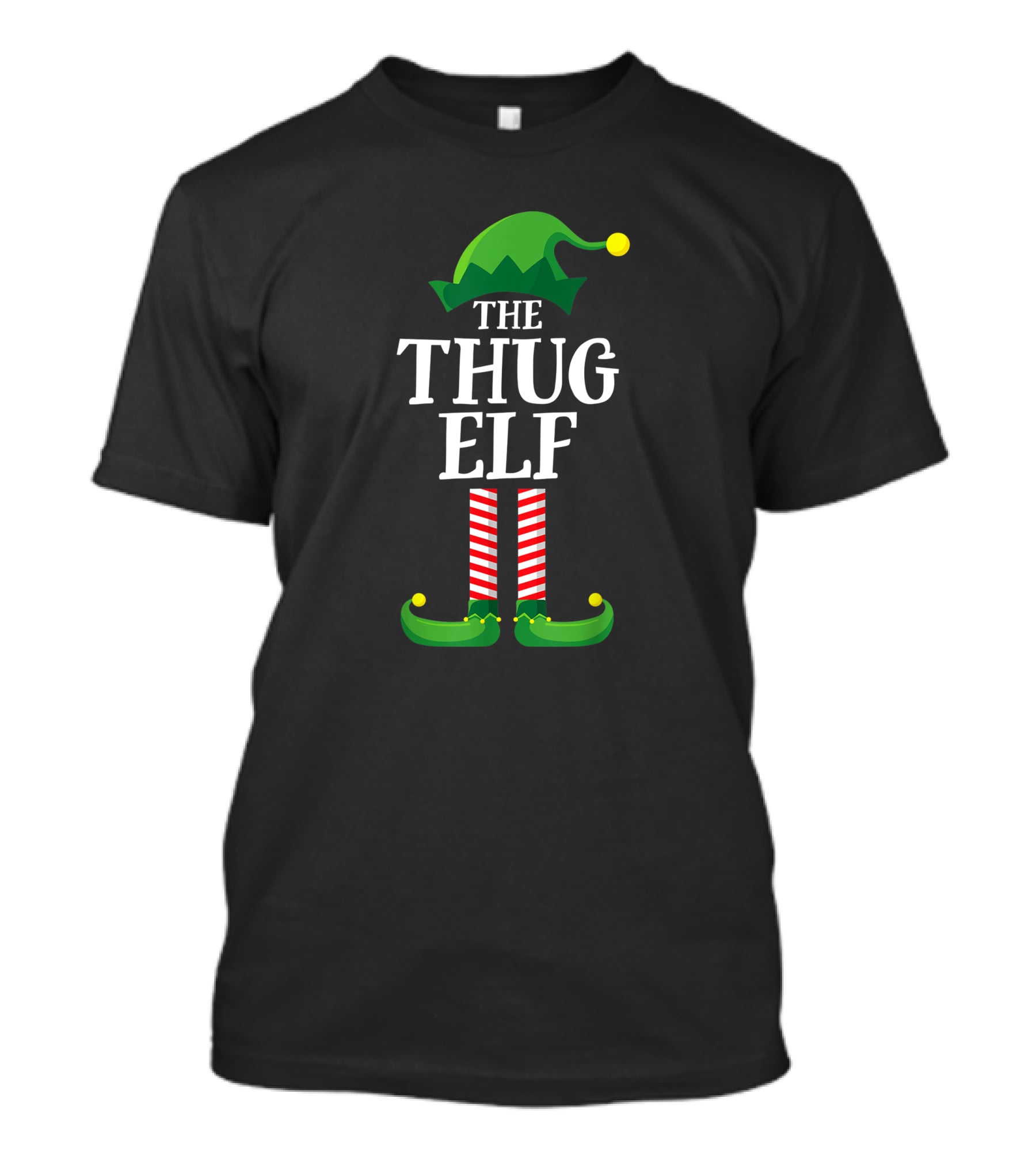 Thug Elf Family Christmas Group Party Sweater Matching T-Shirt