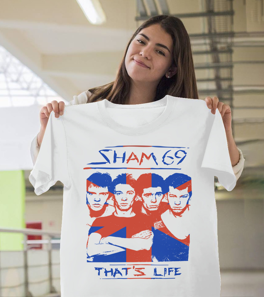 Sham 69 That's Life Union Jack Band T-Shirt