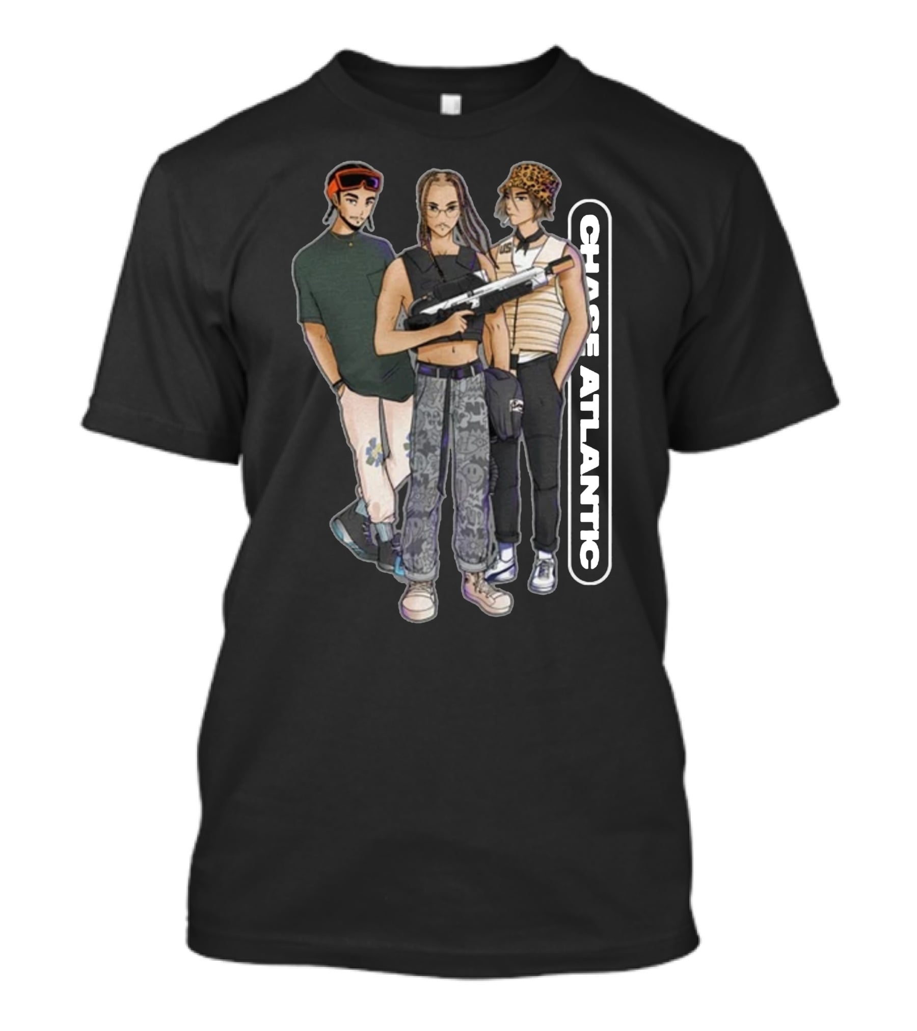 Chase Atlantic Streetwear Style Character Group T-Shirt