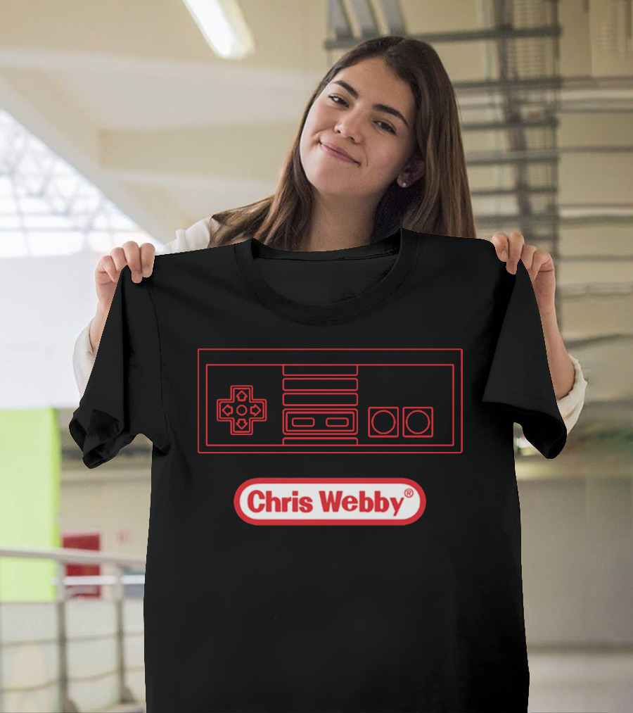 Chris Webby Retro Controller Gaming T-Shirt