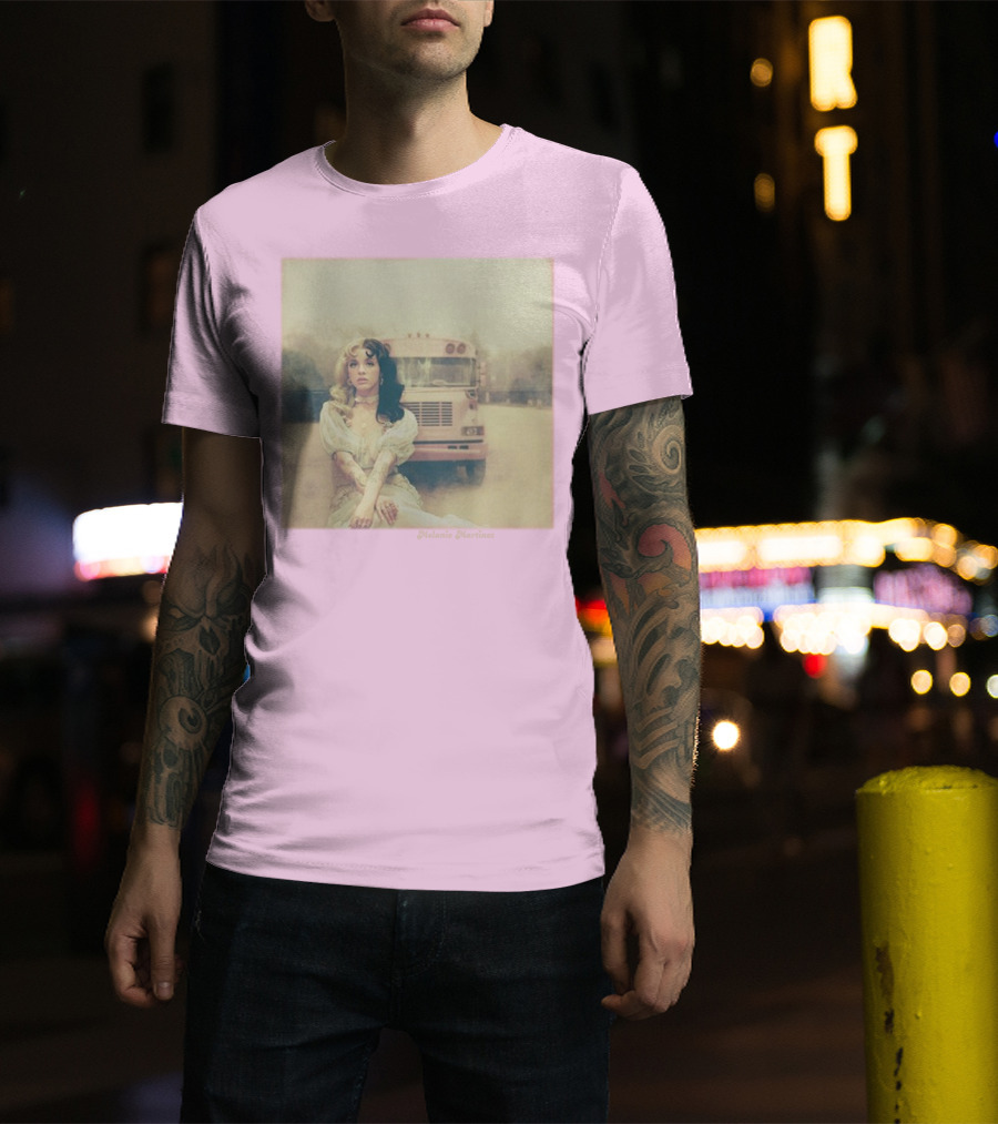 Melanie Martinez Vintage Bus Pastel Pink T-Shirt