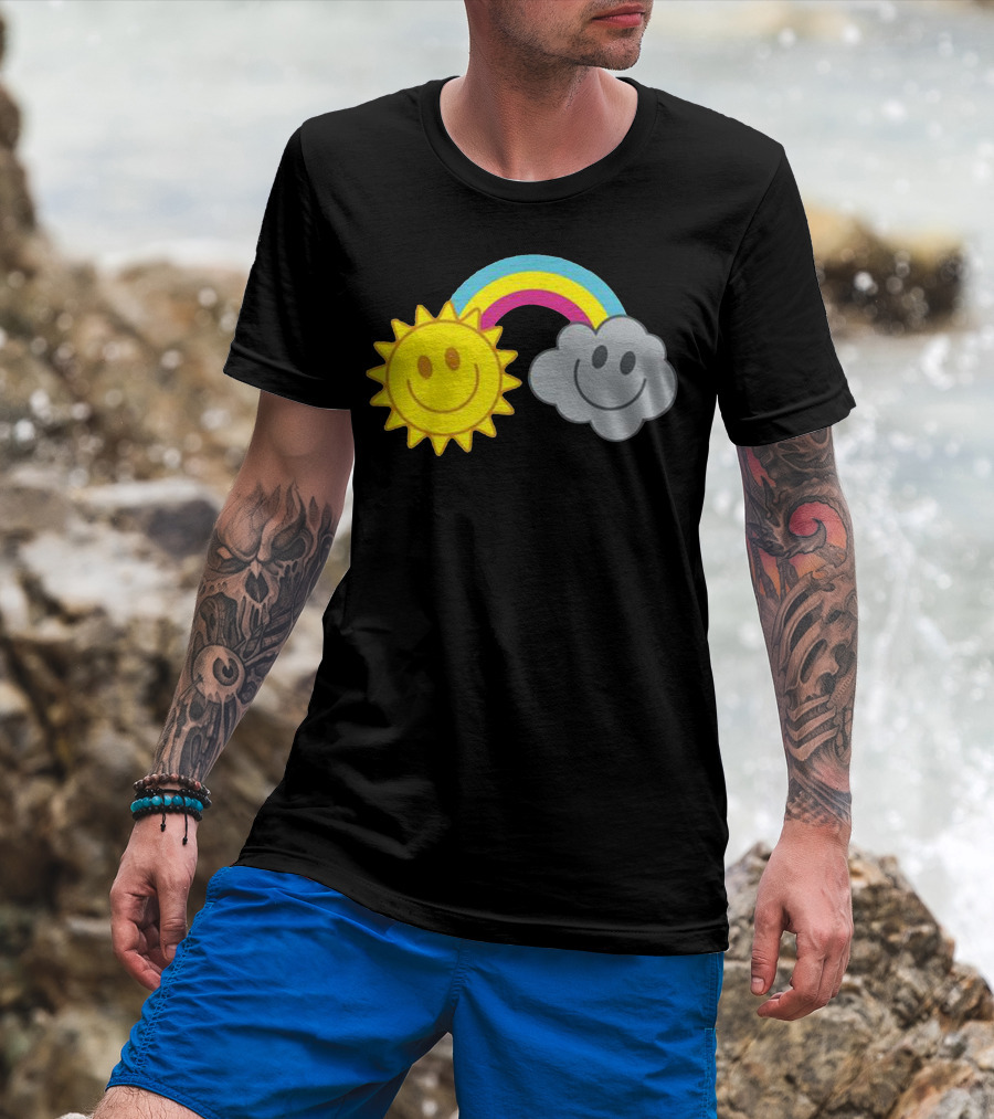 Mcfly Smiling Sun Cloud Rainbow T-Shirt
