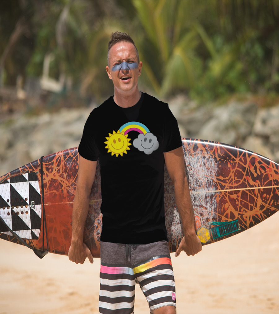 Mcfly Smiling Sun Cloud Rainbow T-Shirt