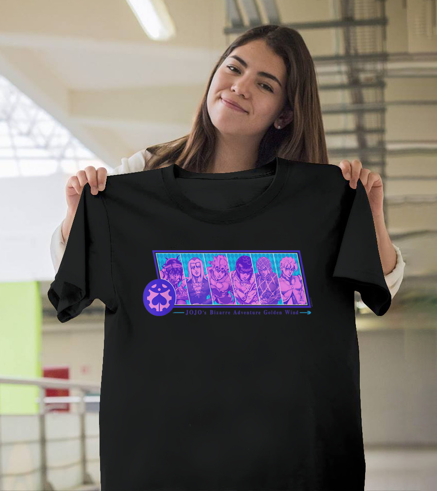 JOJO's Bizarre Adventure Golden Wind Characters Anime Merchandise T-Shirt