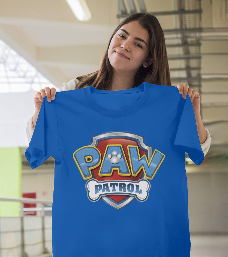 Paw Patrol Birthday Celebration Shield and Bone T-Shirt