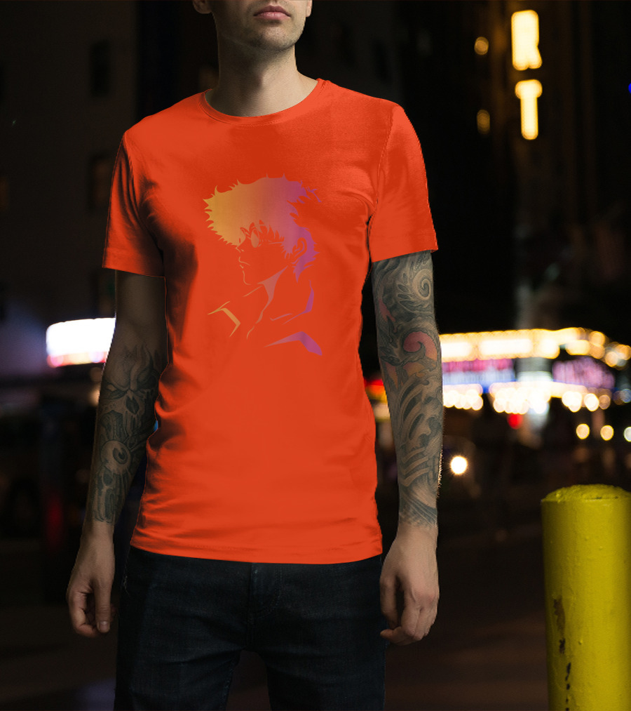 Cowboy Bebop Anime Character Silhouette T-Shirt