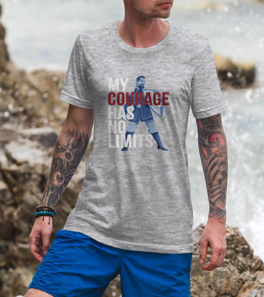 Frozen 2 Matthias My Courage Has No Limits Bold Blue Character T-Shirt