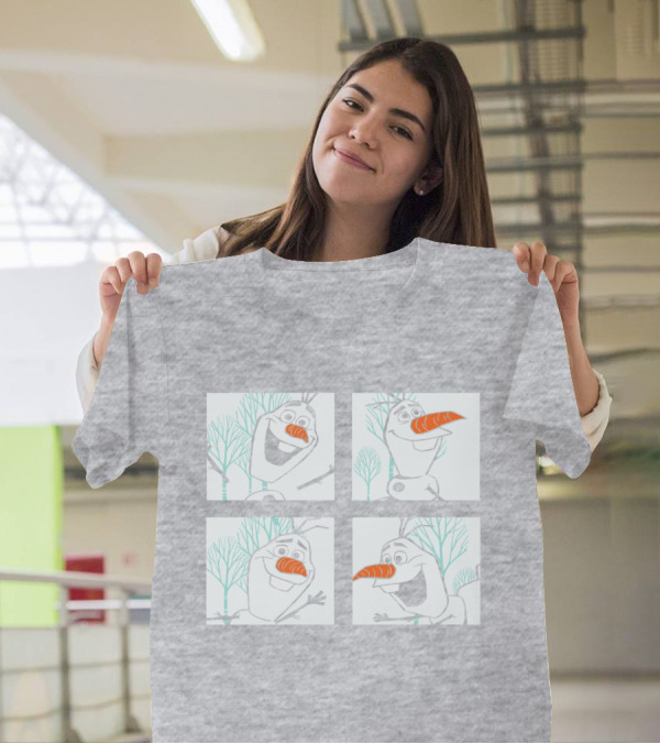 Frozen 2 Olaf Character Panels Winter Scenes T-Shirt